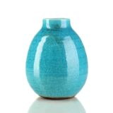 Glass blue vase - Image 3