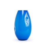 Glass blue vase - Image 4