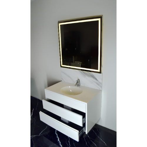 Round bowl with drawers